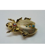Delightful Vintage Rhinestone Crawling INSECT Bug Brooch Pin, L 3cm - €45,57 EUR