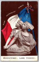 WWI Luca Madrassi Statua Francese Liberation Ascolta The Voices DB Cartolina H15 - £13.55 GBP