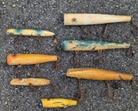 Vintage Wood Fishing Lure Assorted Lot Of 7 - $89.19