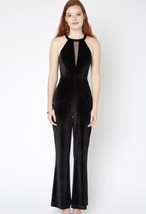 RYSE Lauren Mesh Cut Out Velvet Jumpsuit NEW NWT Small Reg $188 - $731.80 MXN