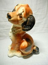 Royal Copley Dog Terrier Beagle Puppy Figurine Vintage 1940’s Ceramic 8 1/4” - £14.42 GBP