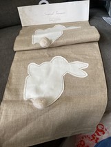 INSPIRED TREASURES Easter Bunny Rabbit Cottontail TABLE RUNNER 14” X 72”... - $33.24