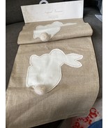 INSPIRED TREASURES Easter Bunny Rabbit Cottontail TABLE RUNNER 14” X 72”... - £26.26 GBP