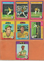 1974 1975 1976 Topps Oakland Athletics Team Lot Reggie Jackson Rollie Fingers ! - £18.02 GBP