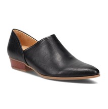 Naturalizer Womens 8 W Black Faux Leather Slip On Loafers NIB HE9 - $48.99