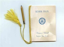 Oratory School Summit New Jersey Senior Prom Dance Card &amp; Pencil 1949 Ba... - $27.72