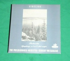 Vtg Vinyl Record 1955 Sibelius Finlandia Philharmonia Orchestra Herbert Karajan - £14.37 GBP