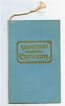 Saline County 1953 Elementary School Certificate State of Kansas  - $13.86