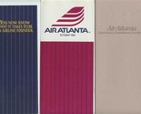 Air Atlanta Time Table Business Flying Brochure and Experience Booklet 1985 - $27.72