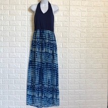 Lily Rose blue tie dye summer halter maxi dress - £12.52 GBP