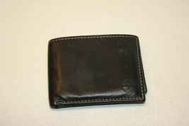 Timberland Mens Leather Bifold Wallet With ID Window Black One Size EUC - £7.84 GBP