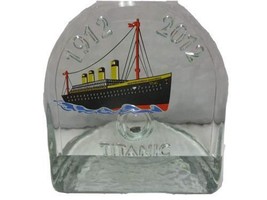 Titanic Ship 1912-2012 Solid Glass Bookend with a Piece of Coal Inside T... - $265.31