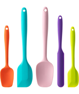 Silicone Spatula Set, 5 Piece Food Grade Rubber Spatulas for Baking, Coo... - €9,40 EUR