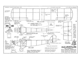 Peanut Scale Plan  Flying Aces Club Alco sportplane 1920 homebuilt Rubber Power - £5.55 GBP