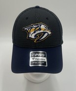 NEW Fanatics Pro NHL Nashville Predators FlexFit Hat Medium-Large Dark G... - £11.26 GBP