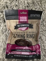 Good Lovin’ No Rawhide sweet potato flavored teething rings for puppies ... - £6.32 GBP