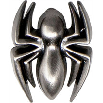 Spider-Man Spider Symbol Pewter Lapel Pin Silver - £5.53 GBP