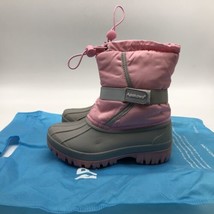 Apakowa Kid&#39;s Girls Cold Weather Snow Boots water resistant size 12 - $22.77