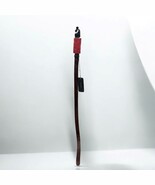 Vintage MISSONI Brown Leather Belt Red Brass Buckle Up to 32&quot; Waist Unisex - $24.74