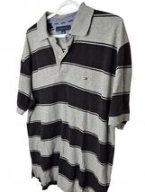 Tommy Hilfiger Men&#39;s Striped Polo Shirt - Size L - €4,05 EUR