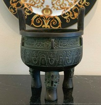 Chinese Bronze Tripod Ritual Incense Burner Censer Vessel - £1,165.32 GBP