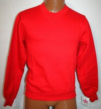 Vintage 80s RUSSELL ATHLETIC Red Blank Crewneck SWEATSHIRT Adult X-Small... - $462.49 MXN