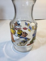 Disney Mickey Mouse Large Glass Lemonade/Iced Tea Jar Container 56 fl. o... - £14.30 GBP