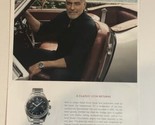 Omega Speedmaster Watch Print Ad Advertisement George Clooney pa12 - $4.94