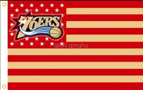 Philadelphia 76ers Team US Flag 3X5Ft Polyester Banner USA Digital Print - $20.00