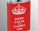 Keep Calm D16 8oz Stainless Steel Hip Flask - £11.70 GBP