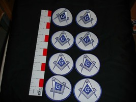 Masonic Logo Masons Freemason  patch set 8 patches in lot - £15.02 GBP