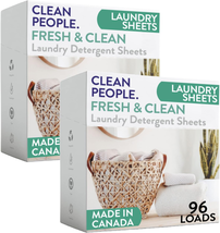 Clean People Laundry Detergent Sheets - Recyclable Packaging, Hypoallerg... - £58.08 GBP