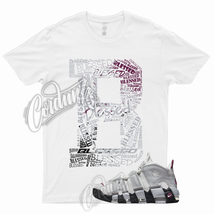 BLESSED Shirt for Air More Uptempo Mulberry Grey White Bordeaux Maroon Max Plus - £18.53 GBP+