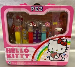PEZ Hello Kitty Collectible Lunch Box 4 Assorted Candy Dispensers NEW ~ 2011 - £11.74 GBP