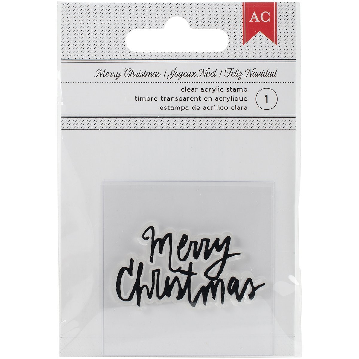 Clear Acrylic Stamps Merry Christmas Fancy - $20.97