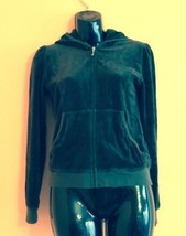 Juicy Couture Forest Green Hoodie SZ Girl&#39;s Youth 14 - £35.20 GBP