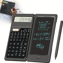 1 Ultra-Slim Erasable LCD Writing Board &amp; Scientific Calculator - 10-Dig... - $16.22