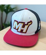 Miami Heat Hat Adidas Cap Snapback NBA Basketball MH FIRE Logo Embroidered - $16.78