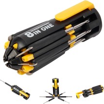 8 in 1 Screwdriver with Flashlight, Multi Functional 8 in 1 Screwdrivers Tool - £15.81 GBP