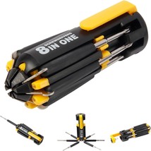 8 in 1 Screwdriver with Flashlight, Multi Functional 8 in 1 Screwdrivers Tool - £15.62 GBP