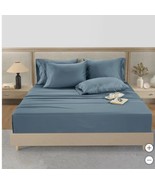 Hotel Signature Sheet Set Dark Blue 6-Piece 800 Thread Count Cotton Luxu... - $220.58 CAD+