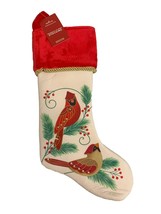 Hallmark Keepsake Christmas Stocking, The Beauty of Birds, Fabric Stocking - £19.45 GBP