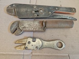 Vintage Lot 3  Wrench  Adjustable Boos Tool Co K.C. Missouri, USA 11&quot;, 9&quot; 6-5&quot; - £31.84 GBP
