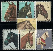 Laos 813-819 MNH Horses Farm Animals ZAYIX 032122S08M - £2.07 GBP