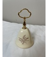 Ceramic “Wheat” Bell With Gold Handle - £14.62 GBP