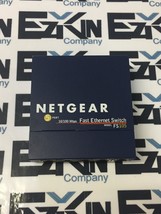 Netgear FS105 5 Port Fast Ethernet Switch 10/100Mbps W/ out Power Cord  - £8.25 GBP