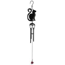 Black Cat Metal Windchime Outdoor Wind Chime 15.75 Inch - $22.75