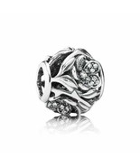 PANDORA Openwork Pave Flower Charm, Clear CZ Solid .925 Sterling Silver - $83.30