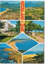 France Postcard Argeles Sur Mer En Parcourant La Cote Vermeille Multi View - $2.05