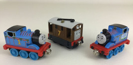 Thomas and Friends 3pc Lot Take &amp; Play Toby Holiday Thomas  2009 Guillane Mattel - £14.75 GBP